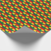 Ghana Flag Honeycomb Wrapping Paper Geschenkpapier (Ecke)