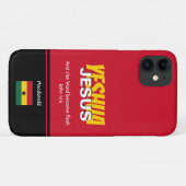 Ghana Flag JESUS YESHUA Scripting Personalisiert Case-Mate iPhone Hülle (Rückseite (Horizontal))