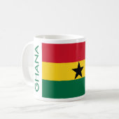 GHANA FLAG KAFFEETASSE (Vorderseite Links)
