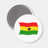 Ghana Flag Magnet (Vorderseite/Rückseite)