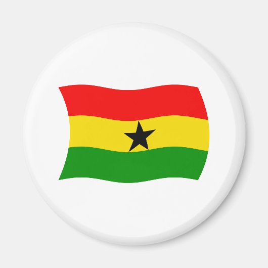 Ghana Flag Magnet (Vorne)
