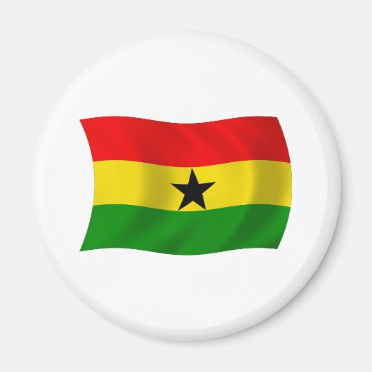 Ghana Flag Magnet (Vorne)