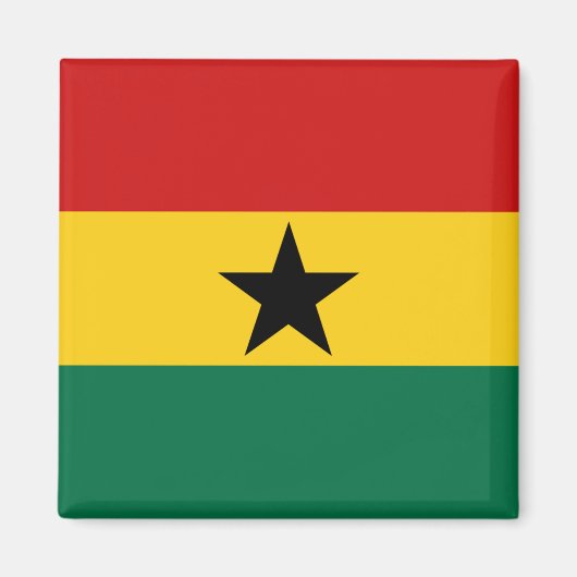Ghana Flag Magnet (Vorne)
