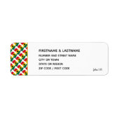 GHANA FLAG | Map Aufkleber Rücksendeadresse (Vorne)