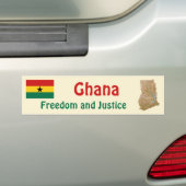Ghana Flag + Map Autoaufkleber (Auf Auto)