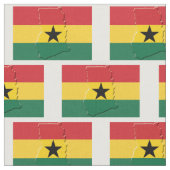 GHANA FLAG Map Kontur Stoff (Nahaufnahme)