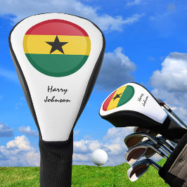 Ghana Flag & Mit Monogramm Golf Clubs Covers Golf Headcover