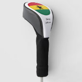 Ghana Flag & Mit Monogramm Golf Clubs Covers Golf Headcover (angewinkelt)