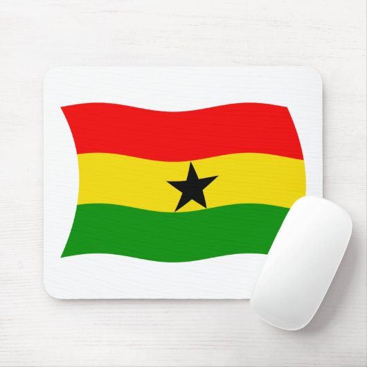 Ghana Flag Mousepad (Mit Mouse)