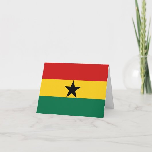 Ghana Flag Notecard Karte (Vorderseite)