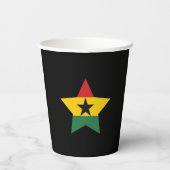 Ghana Flag Paper Cups Pappbecher (Rückseite)