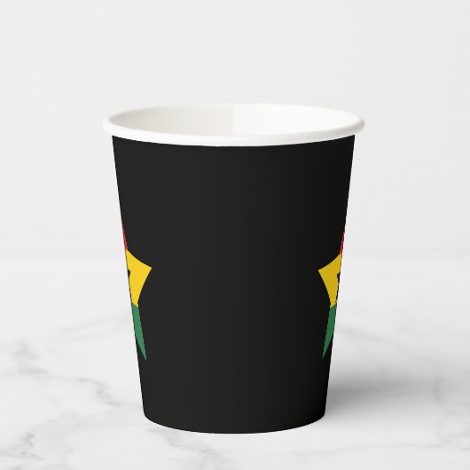 Ghana Flag Paper Cups Pappbecher (Links)
