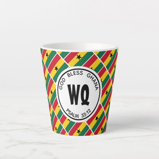 GHANA FLAG Patriotic Customizable Milchtasse (Vorderseite)