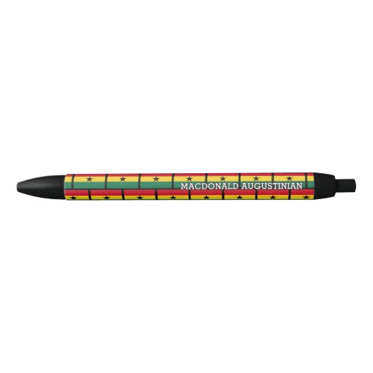 GHANA FLAG Personalisiert Kugelschreiber (Vorderseite)