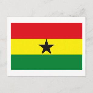 Ghana Flag Postcard Postkarte