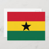 Ghana Flag Postcard Postkarte (Vorne/Hinten)