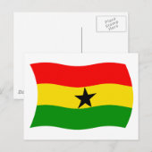 Ghana Flag Postcard Postkarte (Vorne/Hinten)