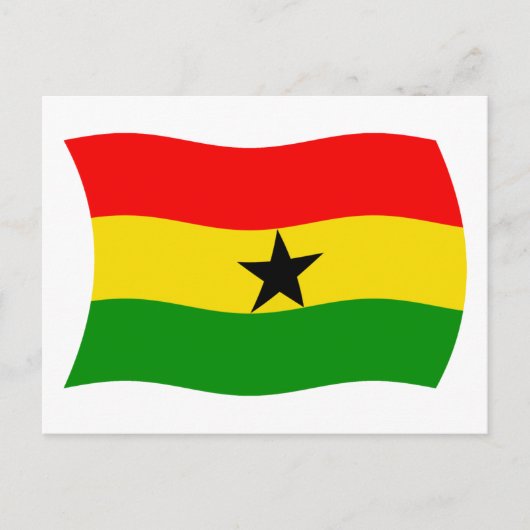 Ghana Flag Postcard Postkarte (Vorderseite)