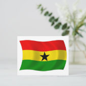 Ghana Flag Postcard Postkarte (Stehend Vorderseite)