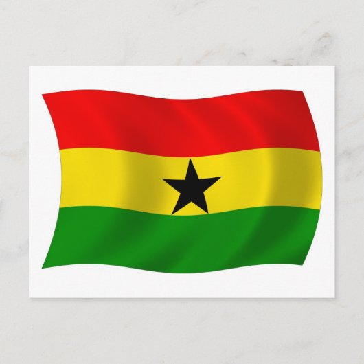 Ghana Flag Postcard Postkarte (Vorderseite)