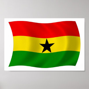 Ghana Flag Poster Print