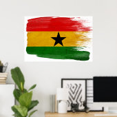 Ghana Flag Posters Poster (Heimbüro)