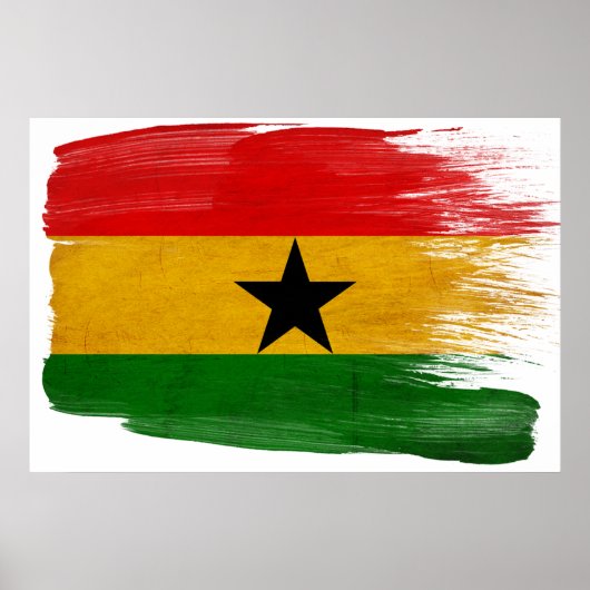 Ghana Flag Posters Poster (Vorne)