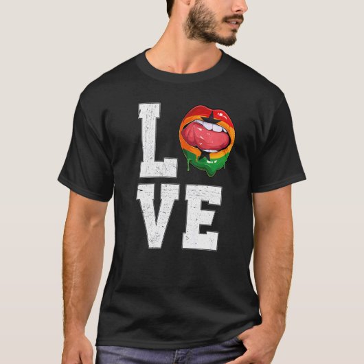 Ghana Flag Soccer Fan Liebe Ghanaian T-Shirt (Vorderseite)