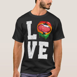 Ghana Flag Soccer Fan Liebe Ghanaian T-Shirt