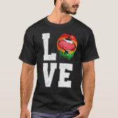Ghana Flag Soccer Fan Liebe Ghanaian T-Shirt (Vorderseite)