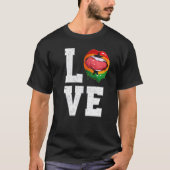 Ghana Flag Soccer Fan Liebe Ghanaian T-Shirt (Vorderseite)