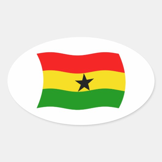 Ghana Flag Sticker (Vorderseite)
