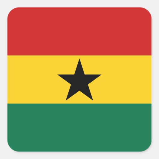 Ghana Flag Sticker (Vorderseite)