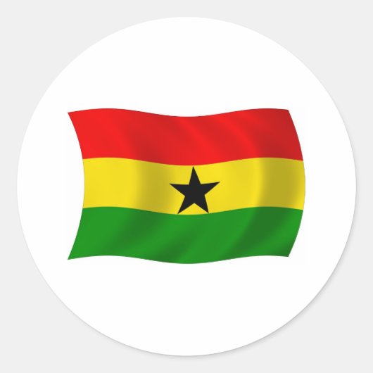 Ghana Flag Sticker (Vorderseite)