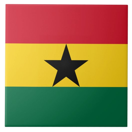 Ghana Flag Tile Fliese (Vorderseite)