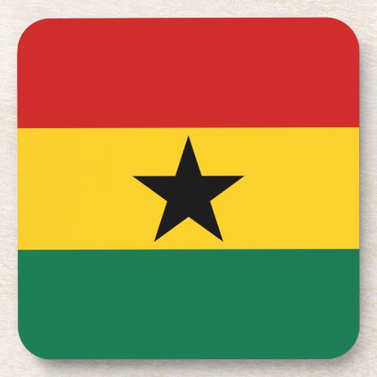 Ghana Flag Untersetzer (Vorderseite)