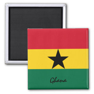 Ghana flagge & Africa holiday/sports fans Magnet
