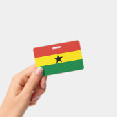 Ghana-Flagge Ausweis (Handheld)