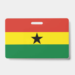 Ghana-Flagge Ausweis