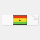 Ghana-Flagge Autoaufkleber (Vorne)