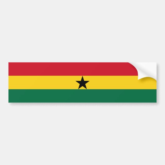 Ghana-Flagge Autoaufkleber (Vorne)