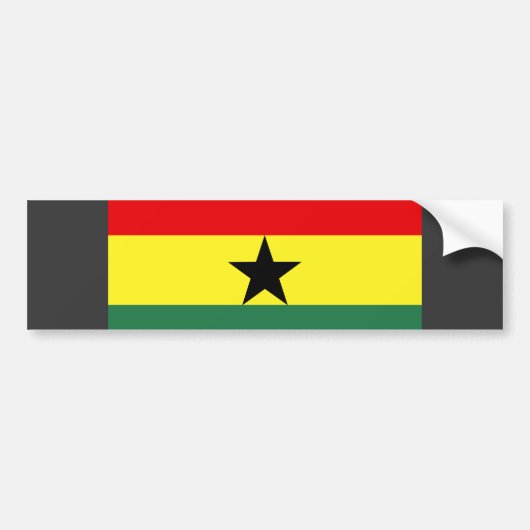 Ghana-Flagge Autoaufkleber (Vorne)