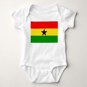 Ghana-Flagge Baby Strampler