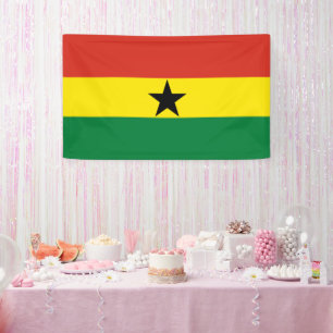 Ghana-Flagge Banner