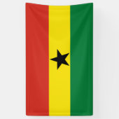 Ghana-Flagge Banner (Vertikal)