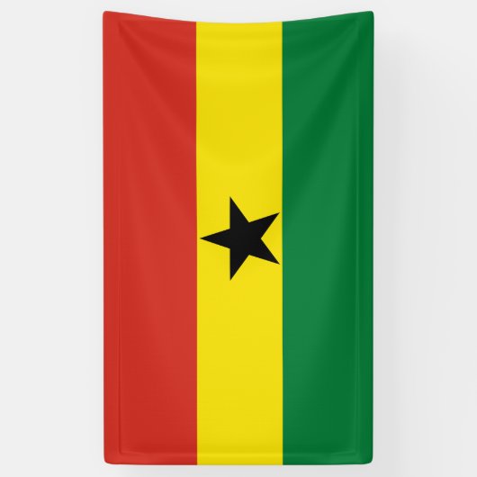 Ghana-Flagge Banner (Vertikal)