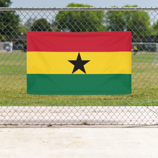 Ghana-Flagge Banner (Insitu)