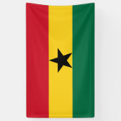 Ghana-Flagge Banner (Vertikal)