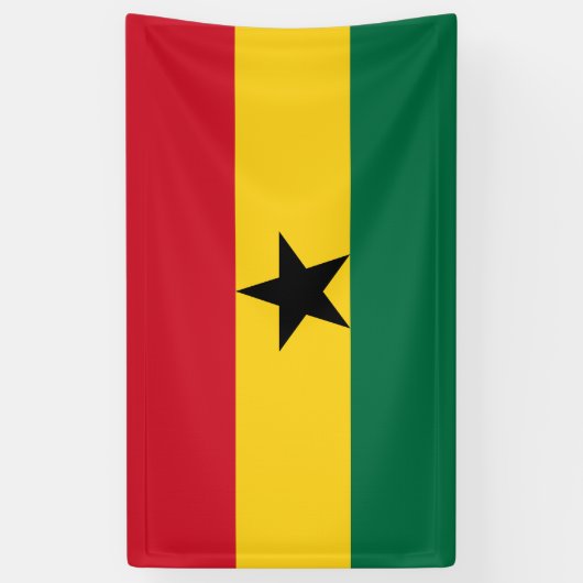 Ghana-Flagge Banner (Vertikal)