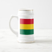 Ghana-Flagge Bierglas (Links)